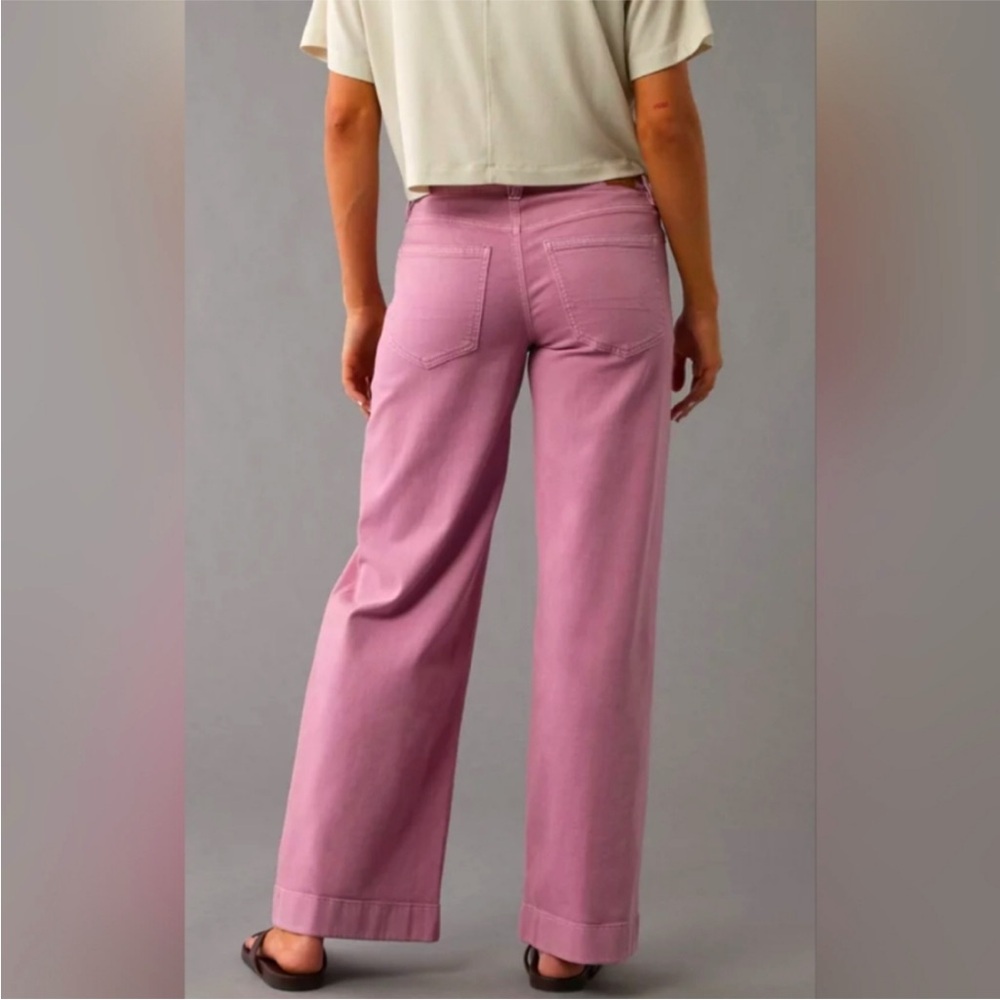 Stretch Denim Wide Leg Jeans - Picture 2 of 6